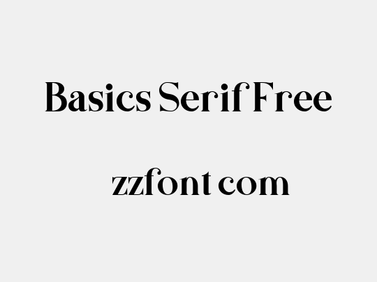 Basics Serif Free