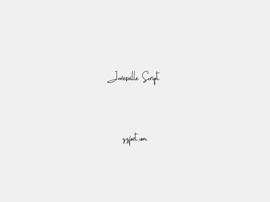 Janesville Script 