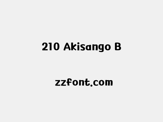 210 Akisango B