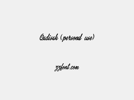 Qadisah (personal use)