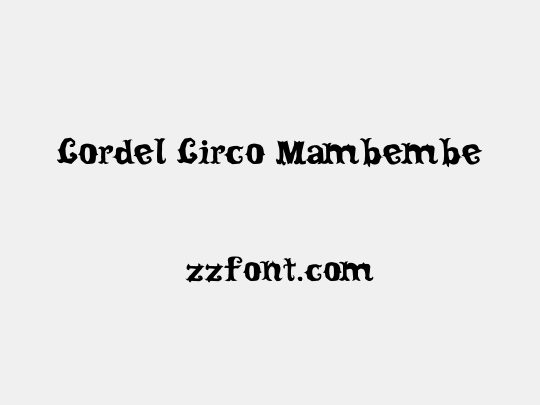Cordel Circo Mambembe