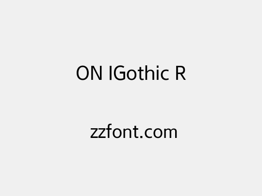 ON IGothic R