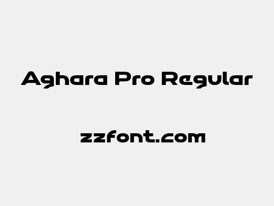 Aghara Pro Regular