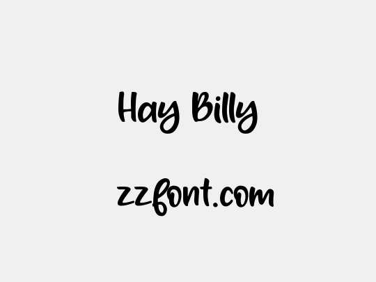 Hay Billy