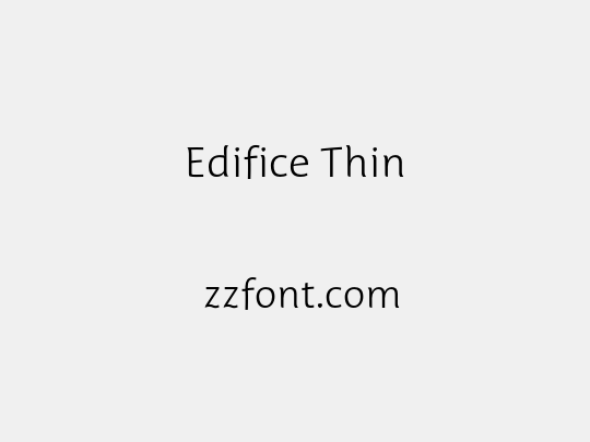 Edifice Thin