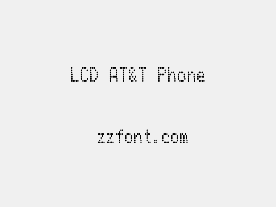 LCD AT&T Phone
