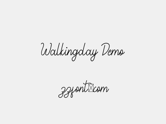 Walkingday Demo