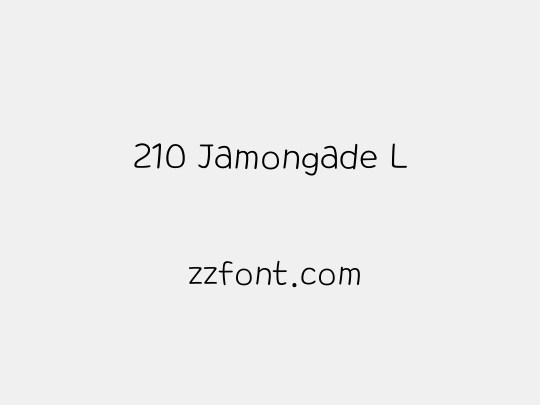 210 Jamongade L