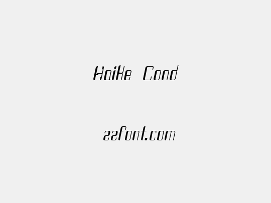 Haike  Cond
