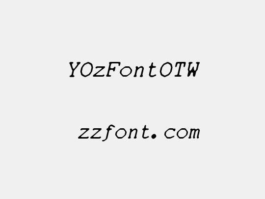 YOzFontOTW