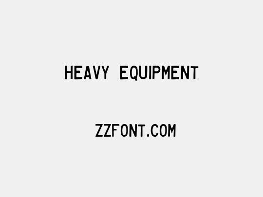 Heavy Equipment