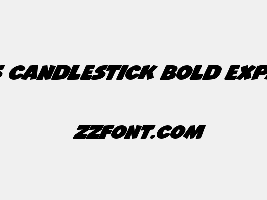 Jack's Candlestick Bold Expanded