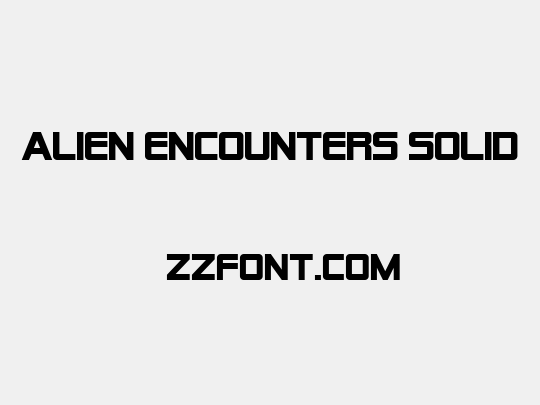 Alien Encounters Solid