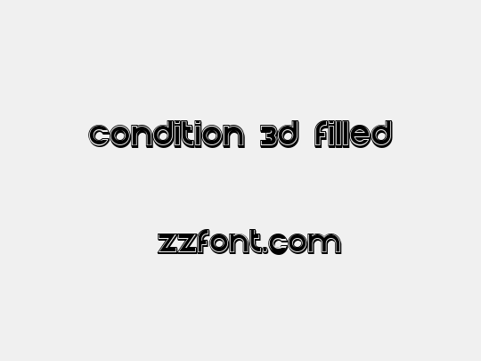 Condition 3d Filled