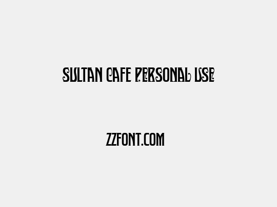 Sultan Cafe PERSONAL USE