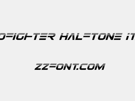 Eurofighter Halftone Italic