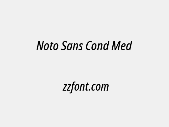 Noto Sans Cond Med