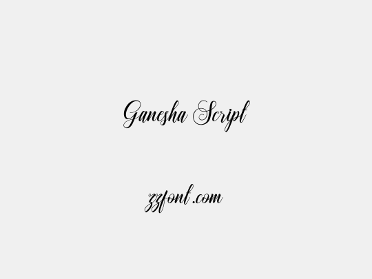 Ganesha Script