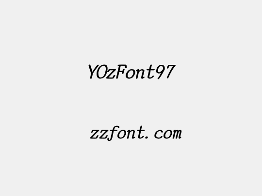 YOzFont97