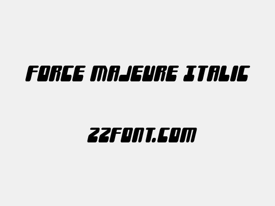 Force Majeure Italic