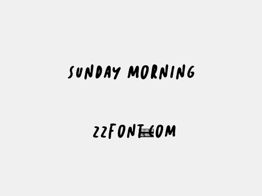 Sunday Morning