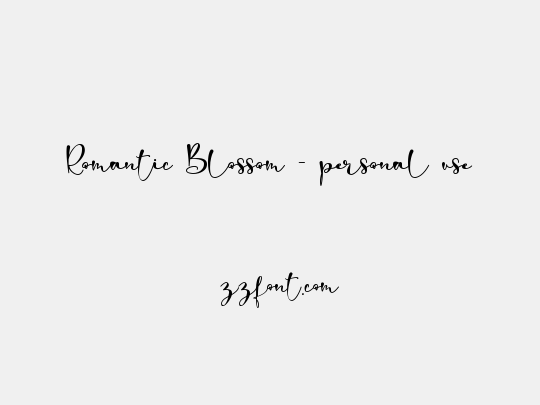 Romantic Blossom - personal use