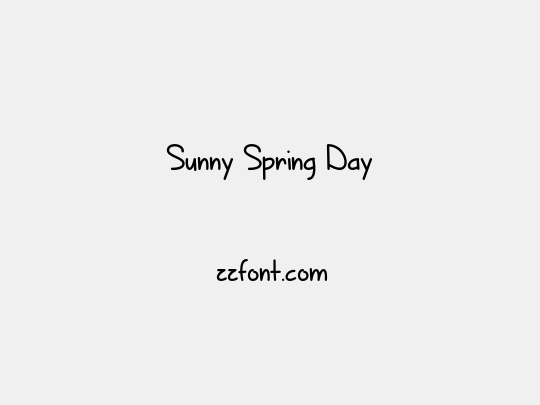 Sunny Spring Day