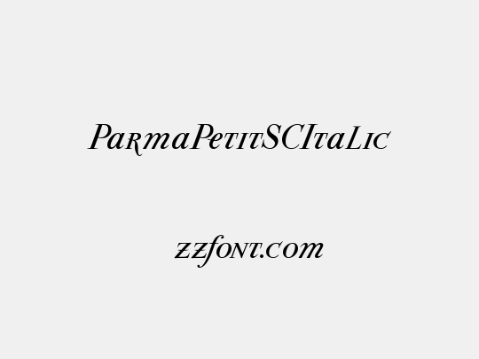 ParmaPetitSCItalic