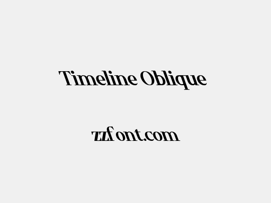 Timeline Oblique
