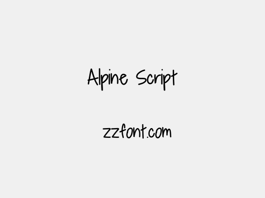 Alpine Script