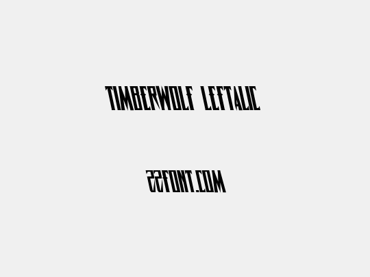 Timberwolf Leftalic