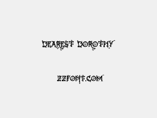 Dearest Dorothy
