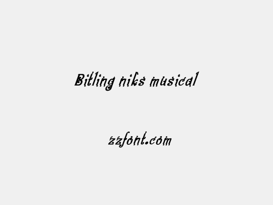 Bitling niks musical