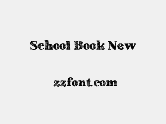 School Book New
