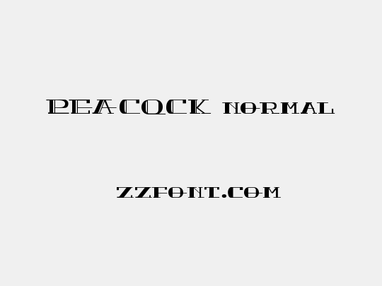 PEACOCK normal