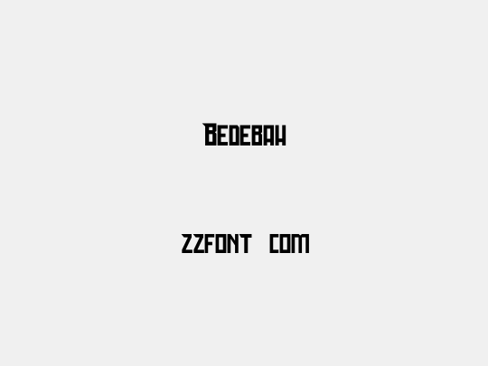 Bedebah
