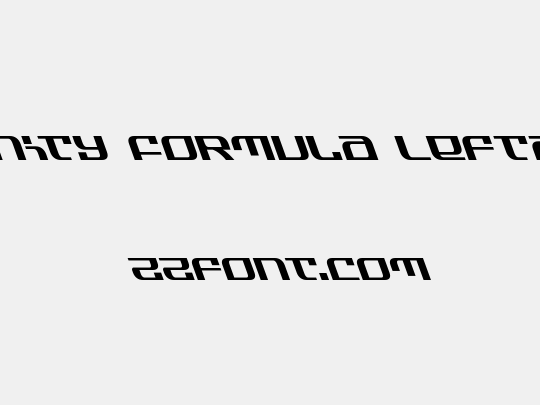 Infinity Formula Leftalic