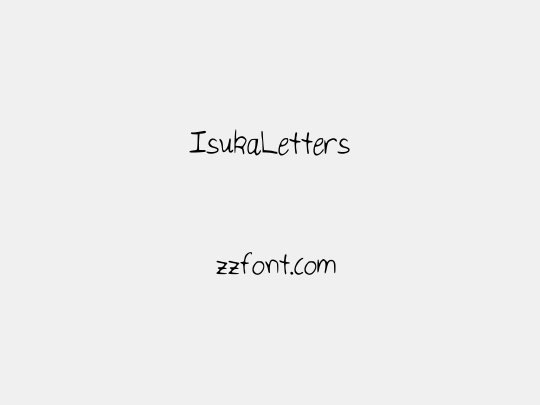 IsukaLetters