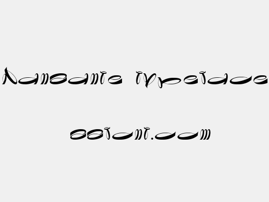 Danzante typeface