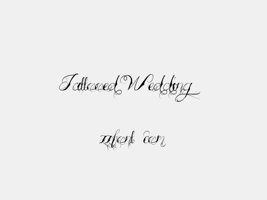 Tattooed Wedding
