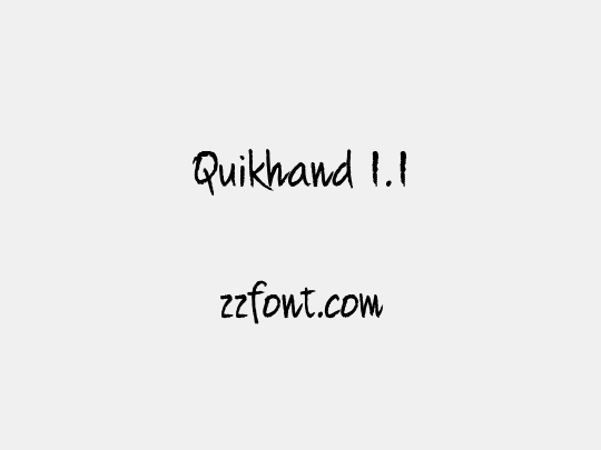 Quikhand 1.1