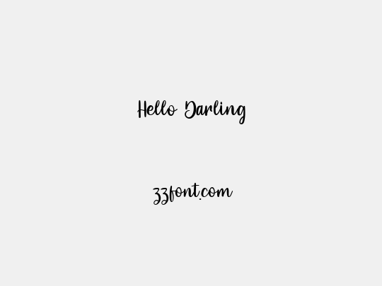 Hello Darling