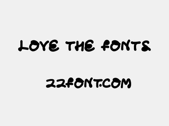 Love The Fonts