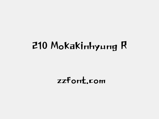 210 Mokakinhyung R