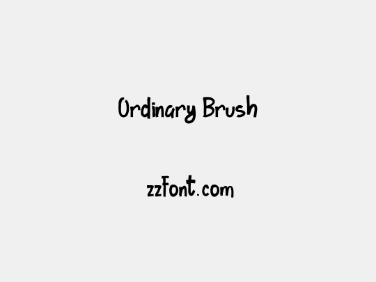 Ordinary Brush