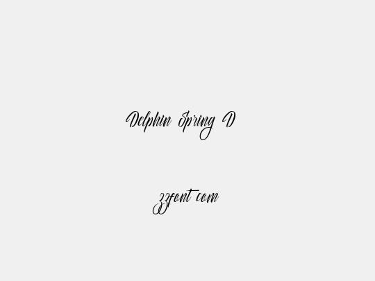 Delphin Spring DEMO