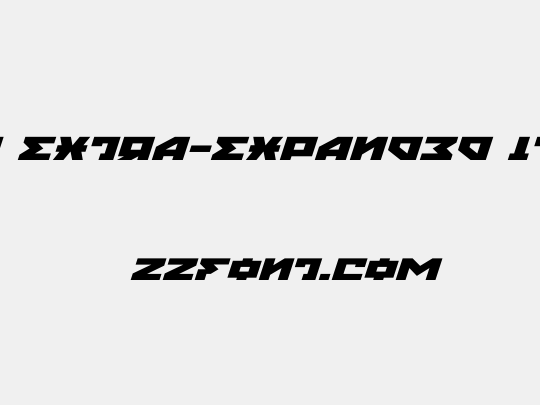 Nyet Extra-Expanded Italic