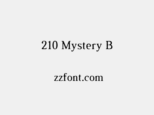 210 Mystery B