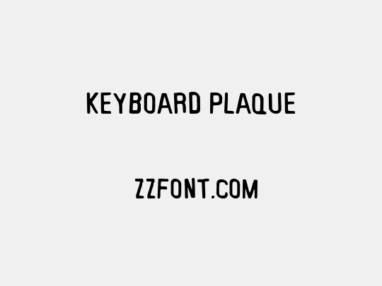 Keyboard Plaque