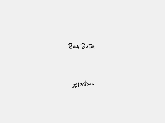 Bear Butter